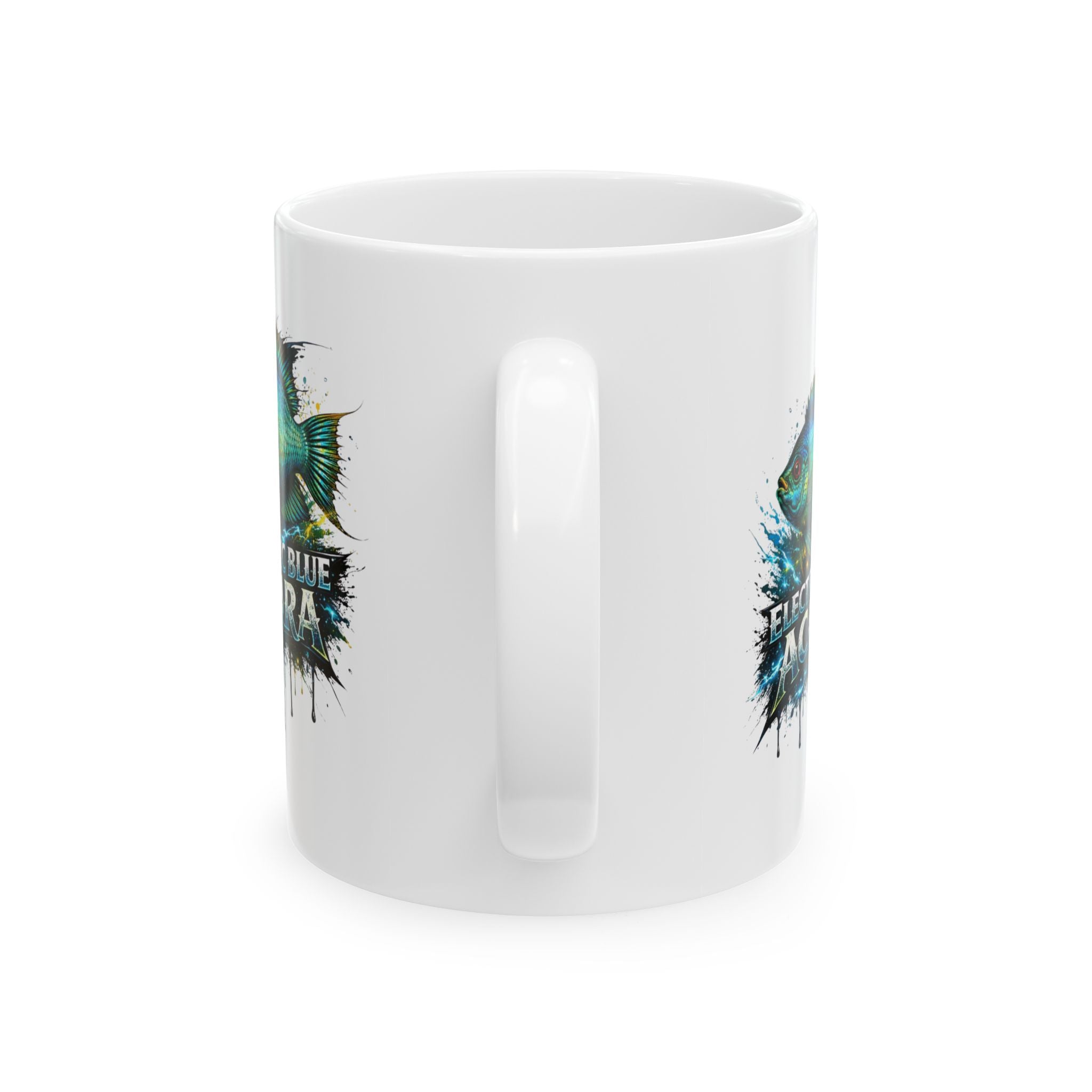 Electric Blue Acara – Premium Ceramic Mug (11oz, 15oz)