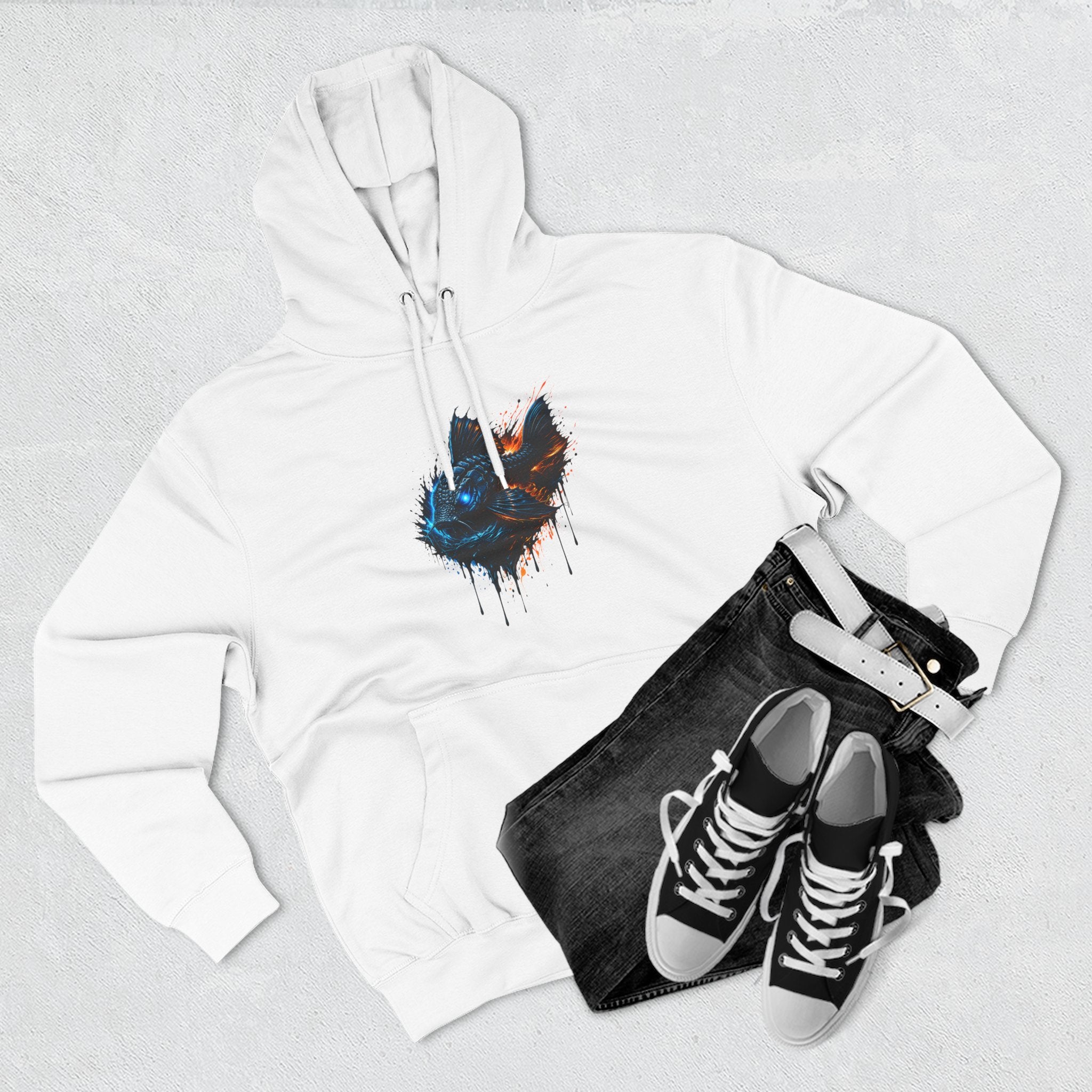 Armored Pleco L-185 – Premium Fleece Hooded Sweatshirt