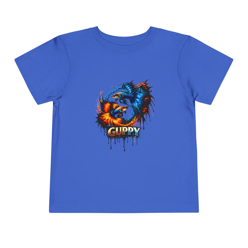 Fire & Ice Guppy – Toddler "Neon Flare" Premium Tee