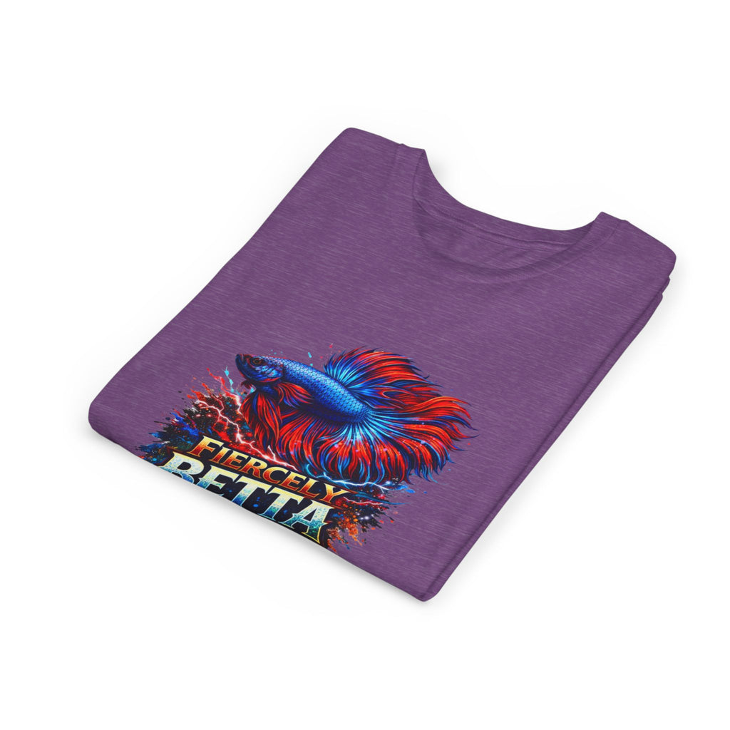 Fiercely Betta Youth Tee - Colorful Betta Fish Graphic Shirt