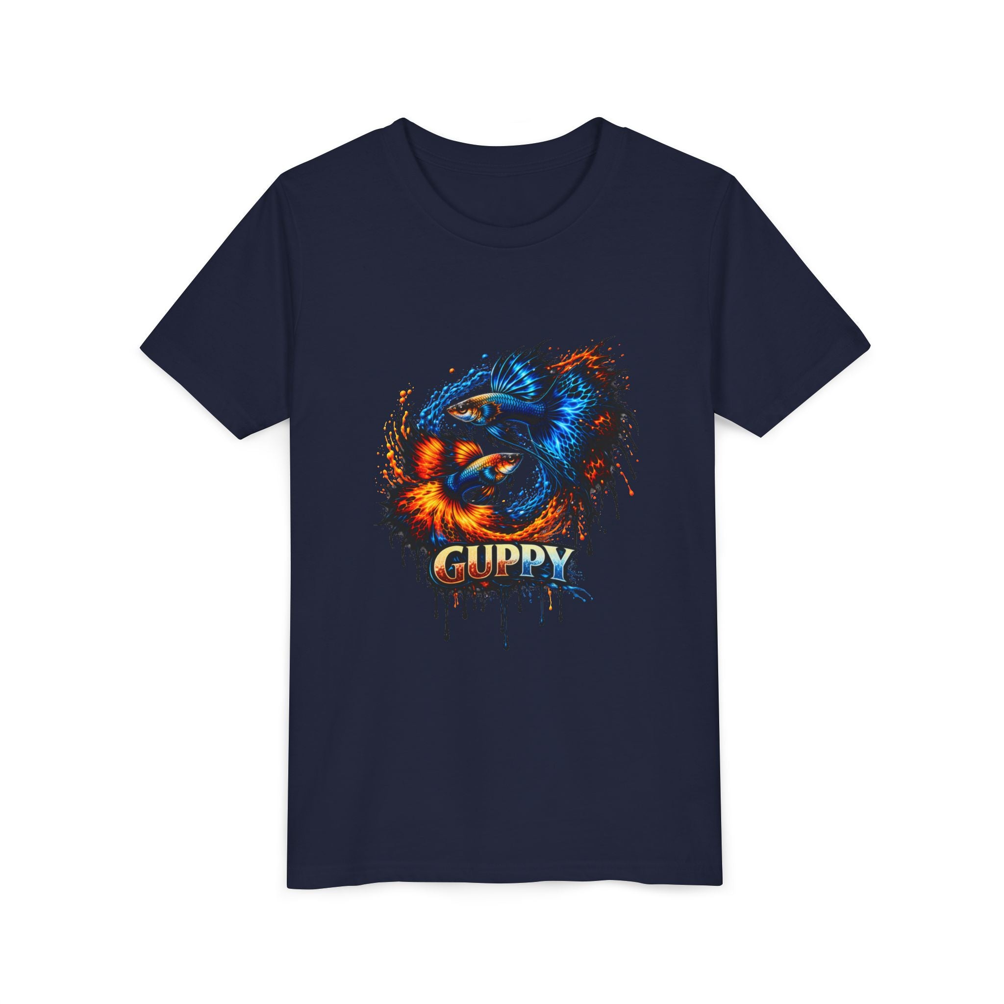 Fire & Ice Guppy – Youth "Neon Flare" Premium Tee