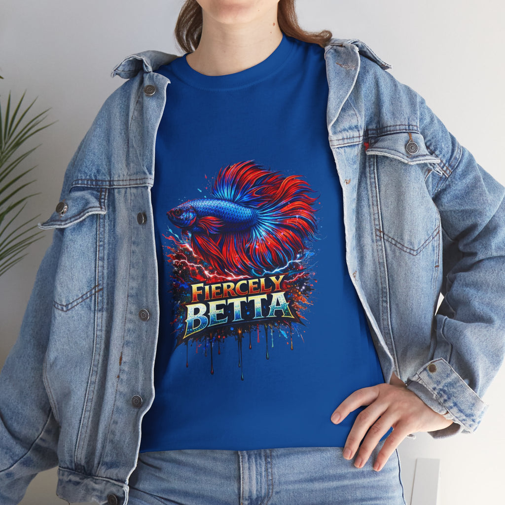 Betta Fish T-Shirt — Fiercely Betta Colorful Aquarium Fish Tee