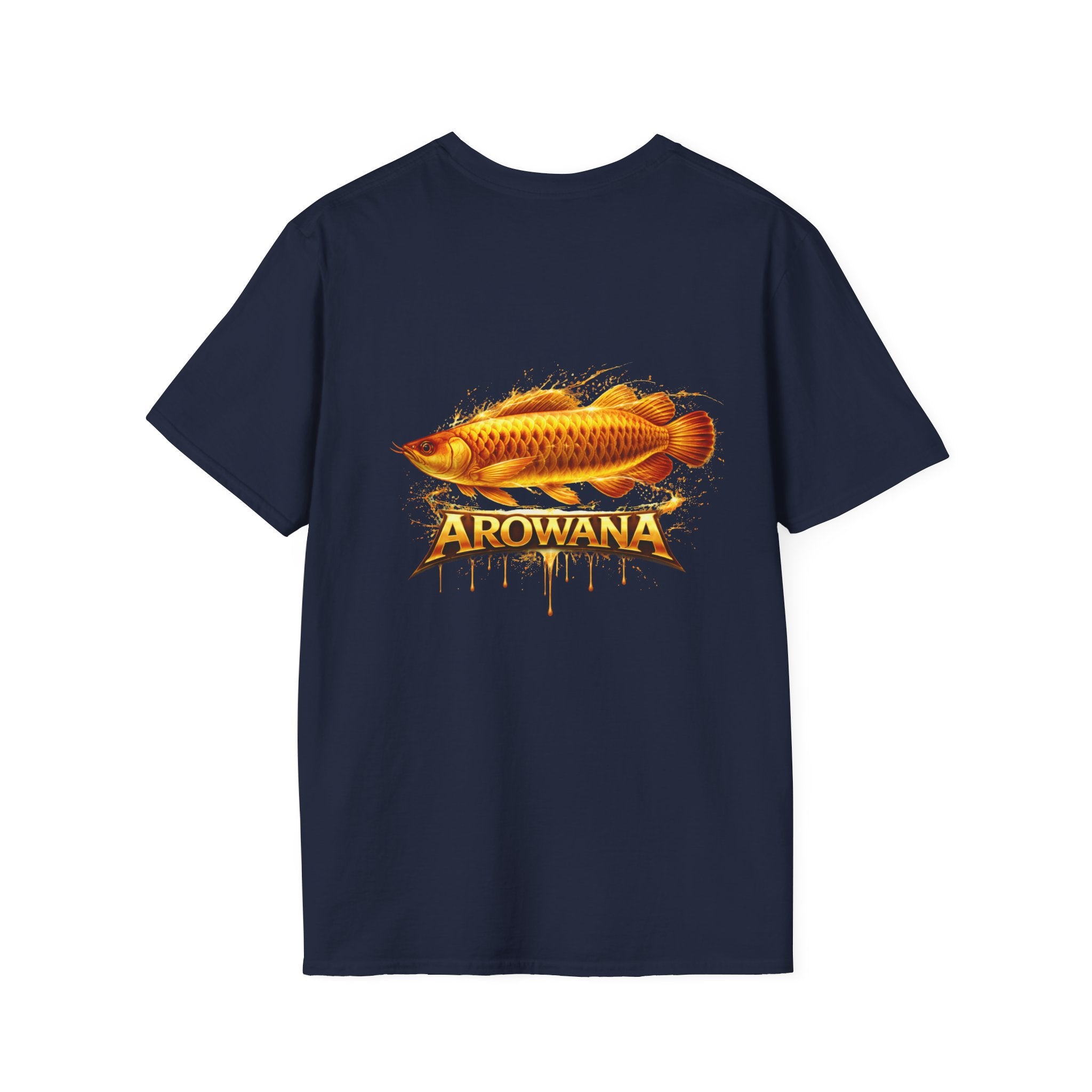 Arowana Fish Tee — Bold Gold Arowana Graphic T-Shirt