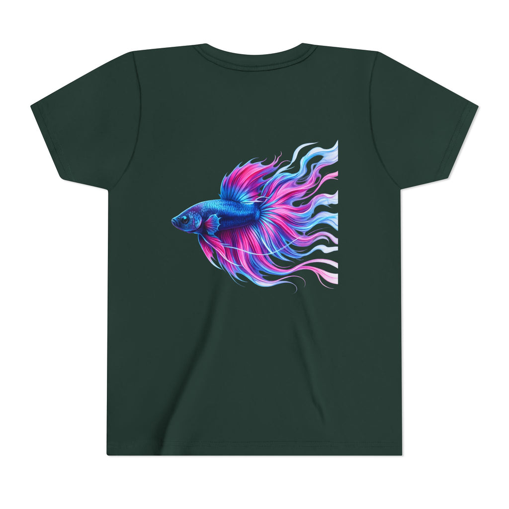 Youth Tee - Colorful Betta Fish Graphic Shirt