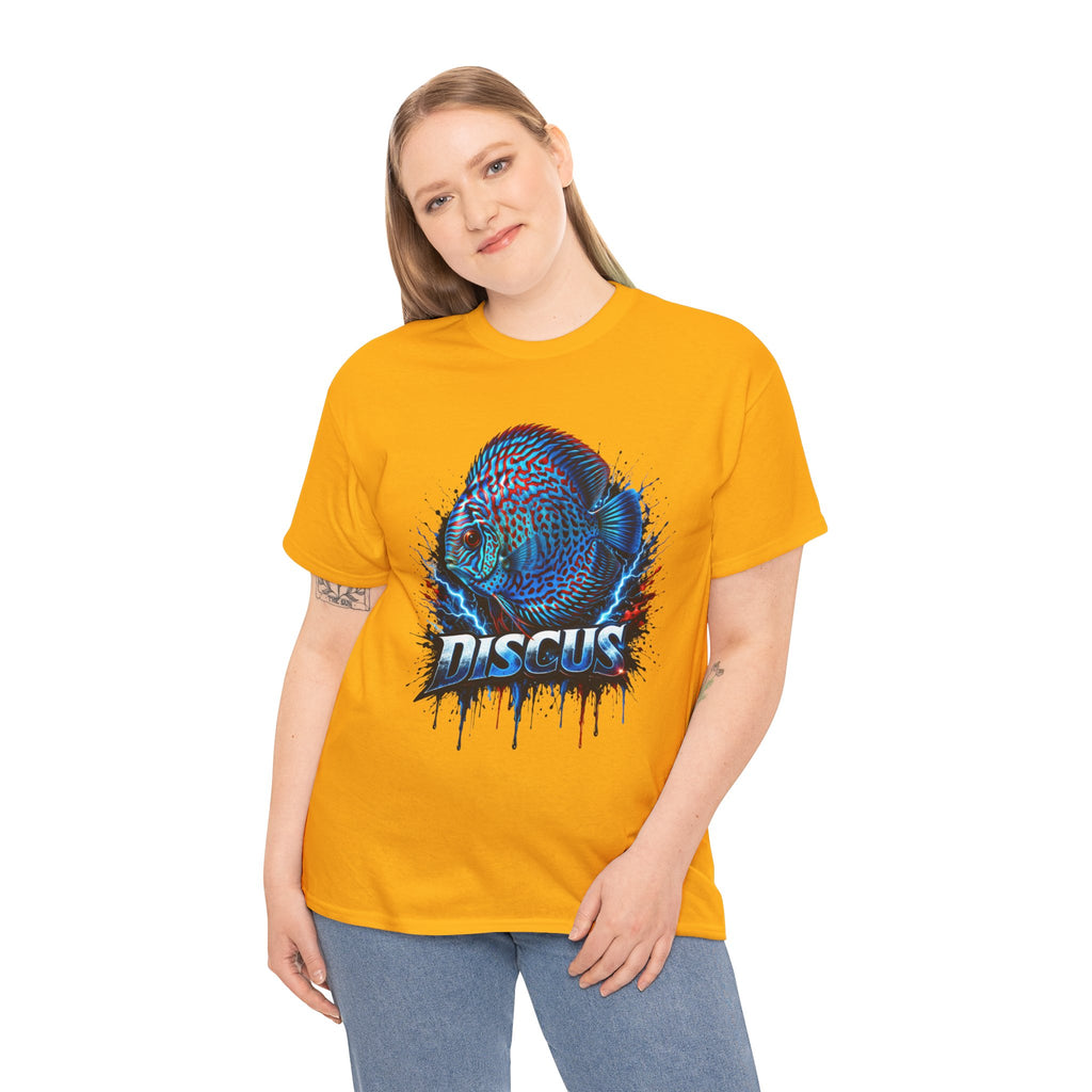 Discus Fish Graphic Tee - Vibrant Aquarium Fish Shirt