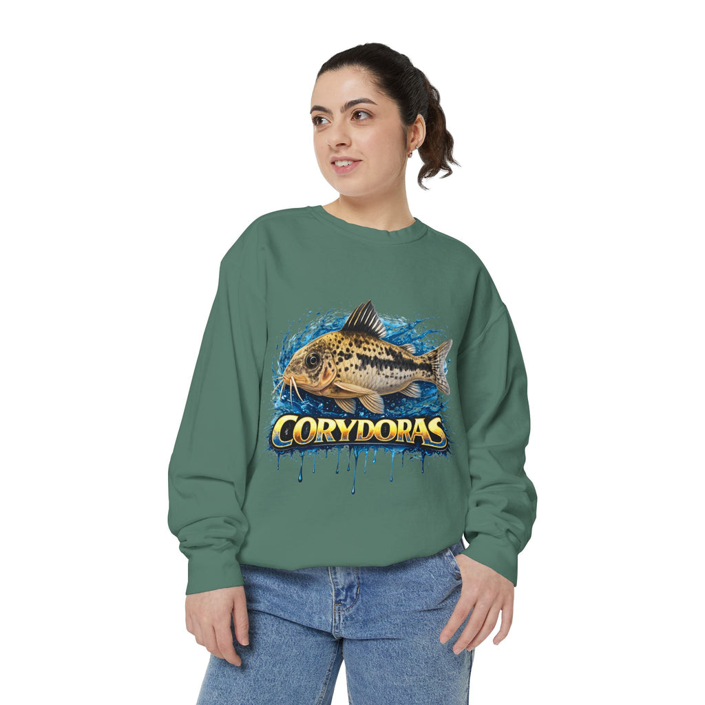 Corydoras Fish Sweatshirt — Aquatic Aquarium Catfish Graphic Crewneck
