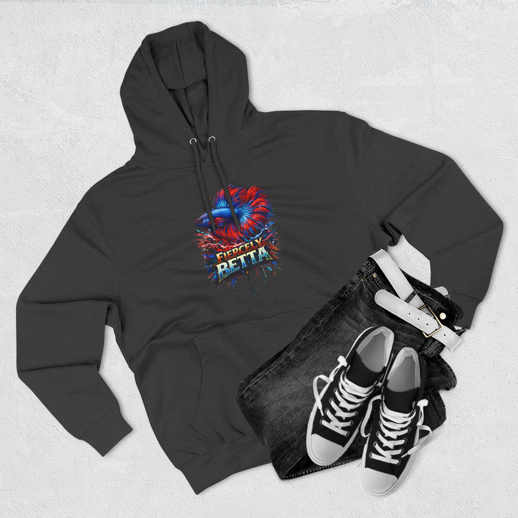 Fiercely Betta – Premium "Neon Flare" 3-End Fleece Hoodie