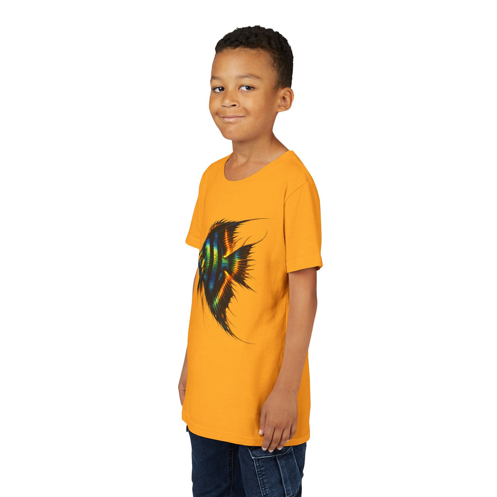 Angelfish Youth Tee – Colorful Aquarium Fish Graphic Shirt for Kids