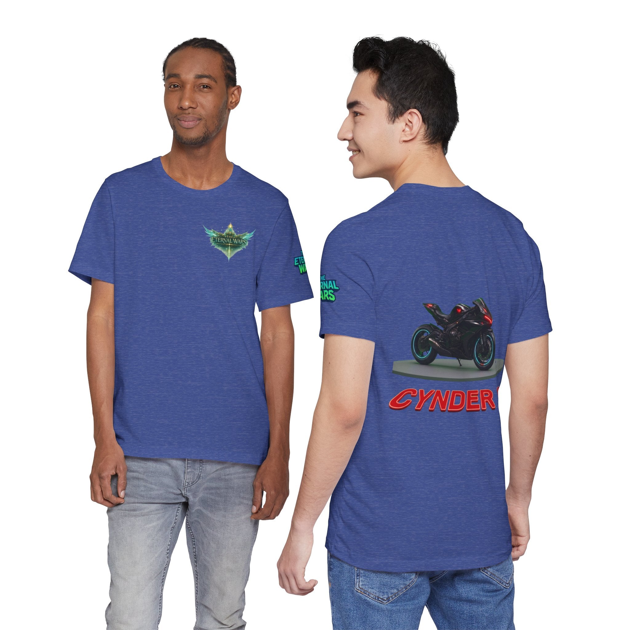 The Eternal Wars Motorcycle Tee — Cynder V Sportbike Graphic Shirt