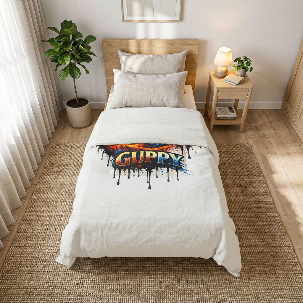 Fire & Ice Guppy – Premium "Infinite Flow" Cotton Comforter