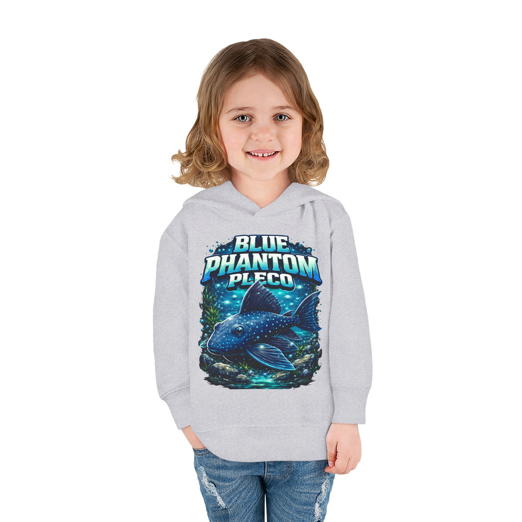 Toddler Hoodie — 'Blue Phantom Pleco' Cute Aquarium Fish Pullover