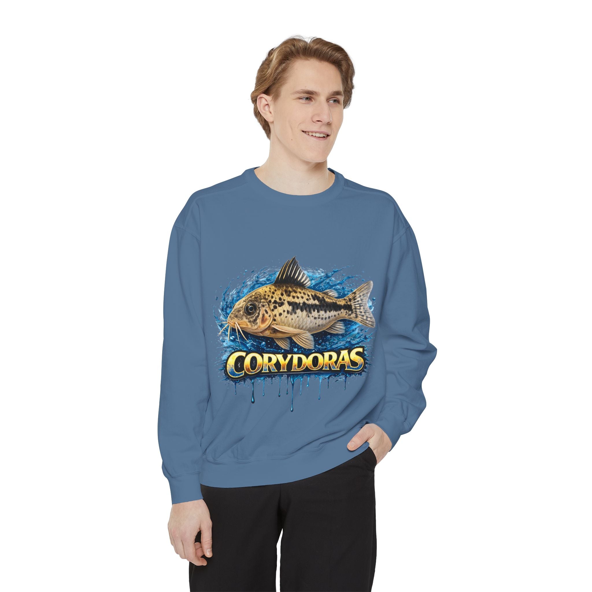 Corydoras Fish Sweatshirt — Aquatic Aquarium Catfish Graphic Crewneck