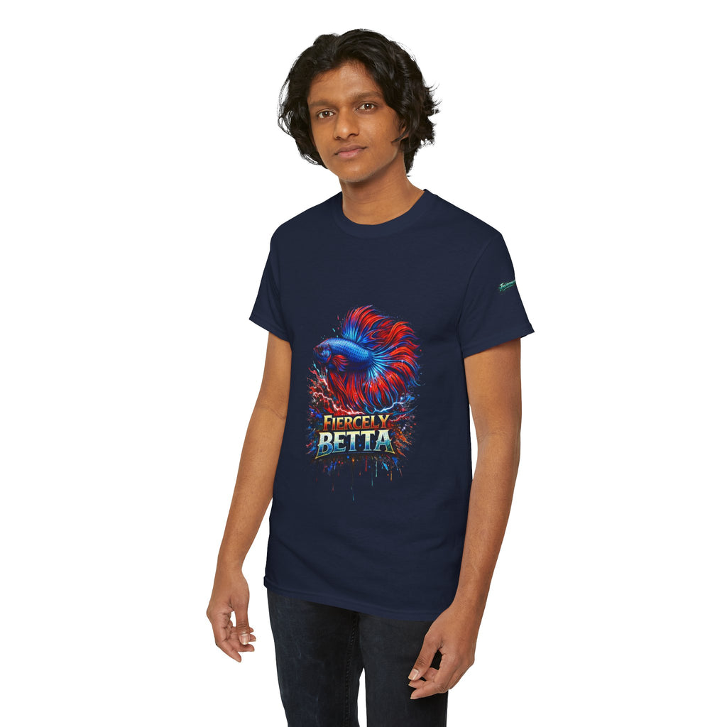 Betta Fish T-Shirt — Fiercely Betta Colorful Aquarium Fish Tee
