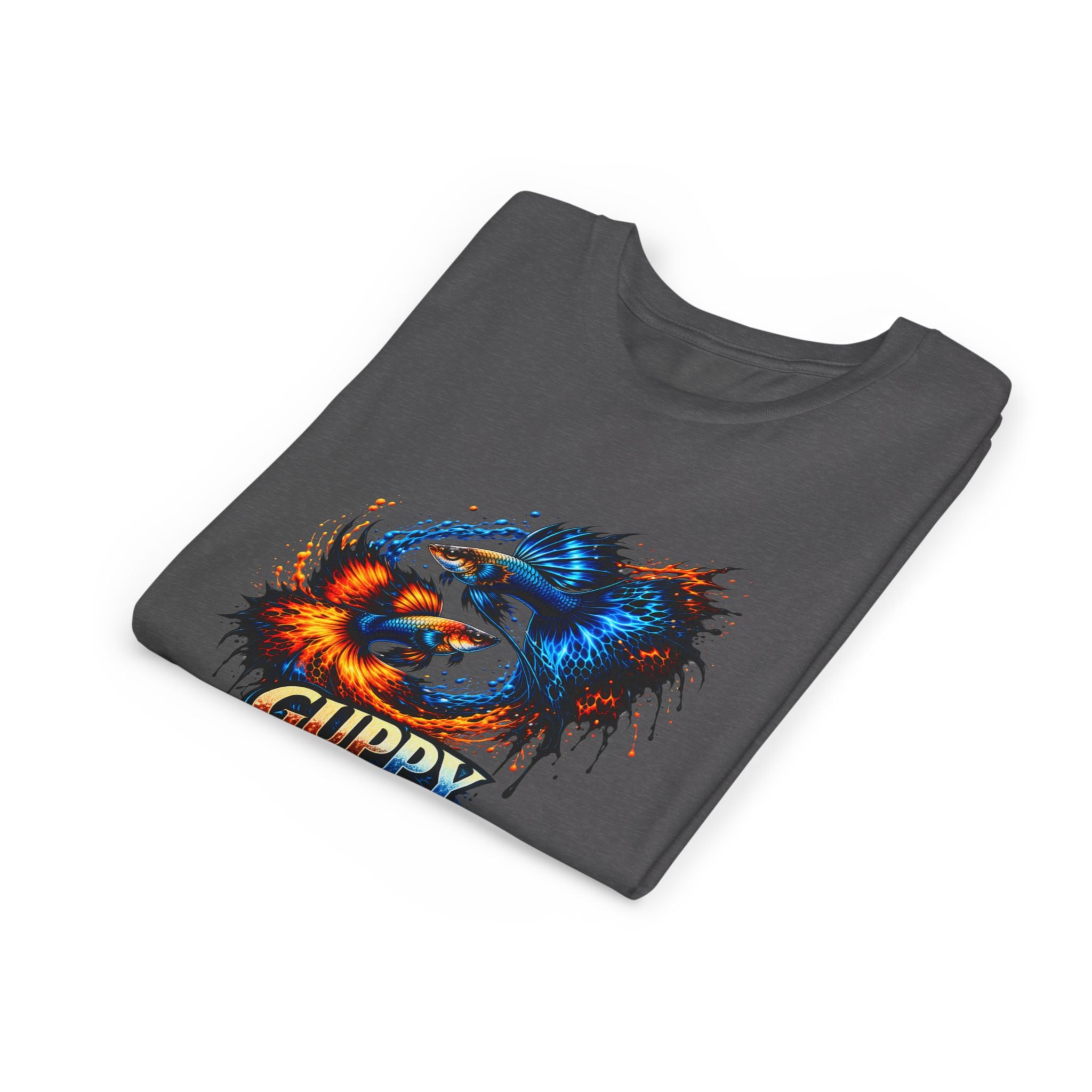 Fire & Ice Guppy – Youth "Neon Flare" Premium Tee