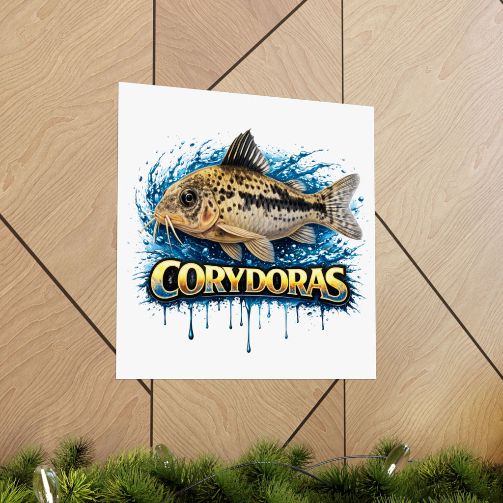 Corydoras Fish Matte Poster — Aquarium Lover Wall Art