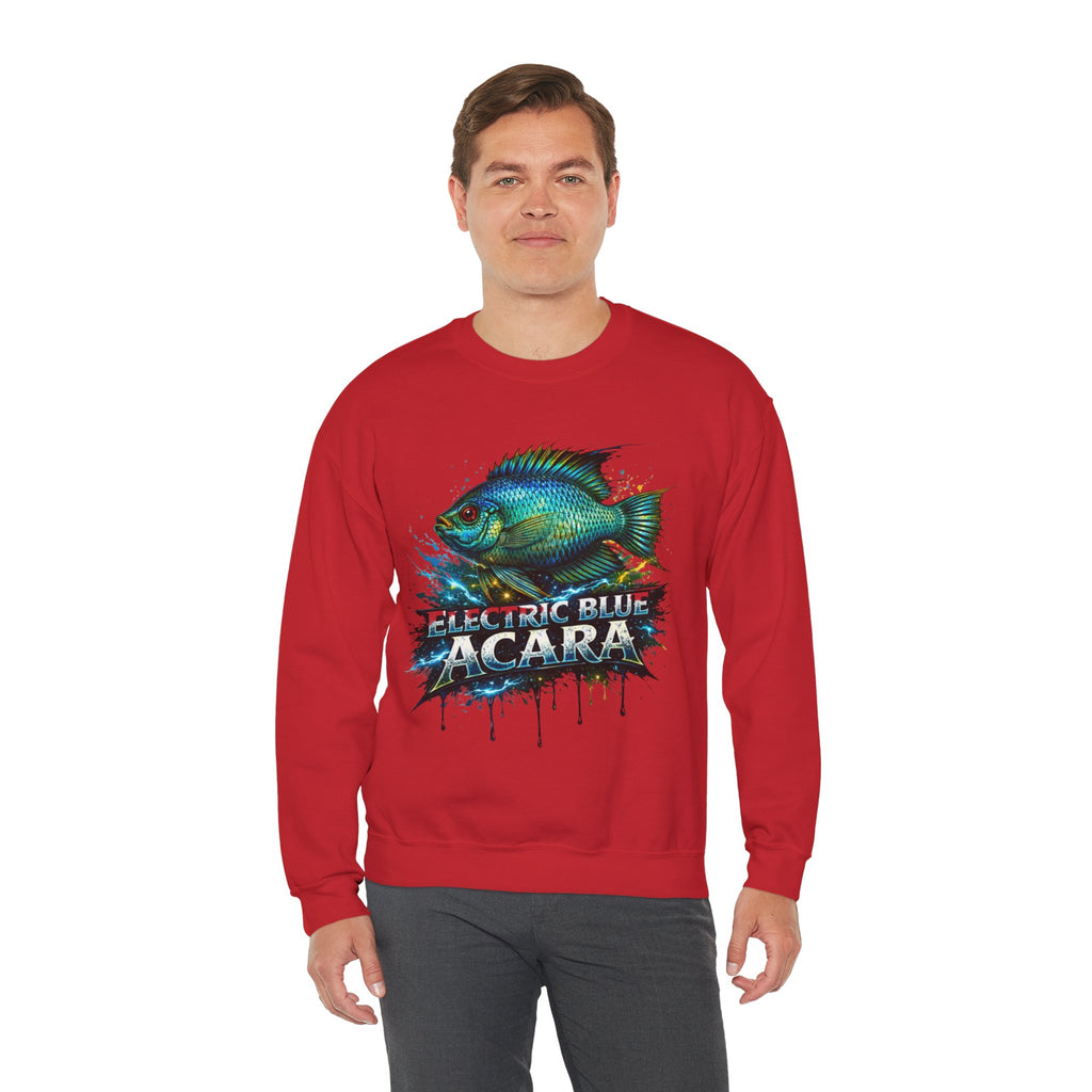 Electric Blue Acara – Heavy Blend™ Crewneck Sweatshirt