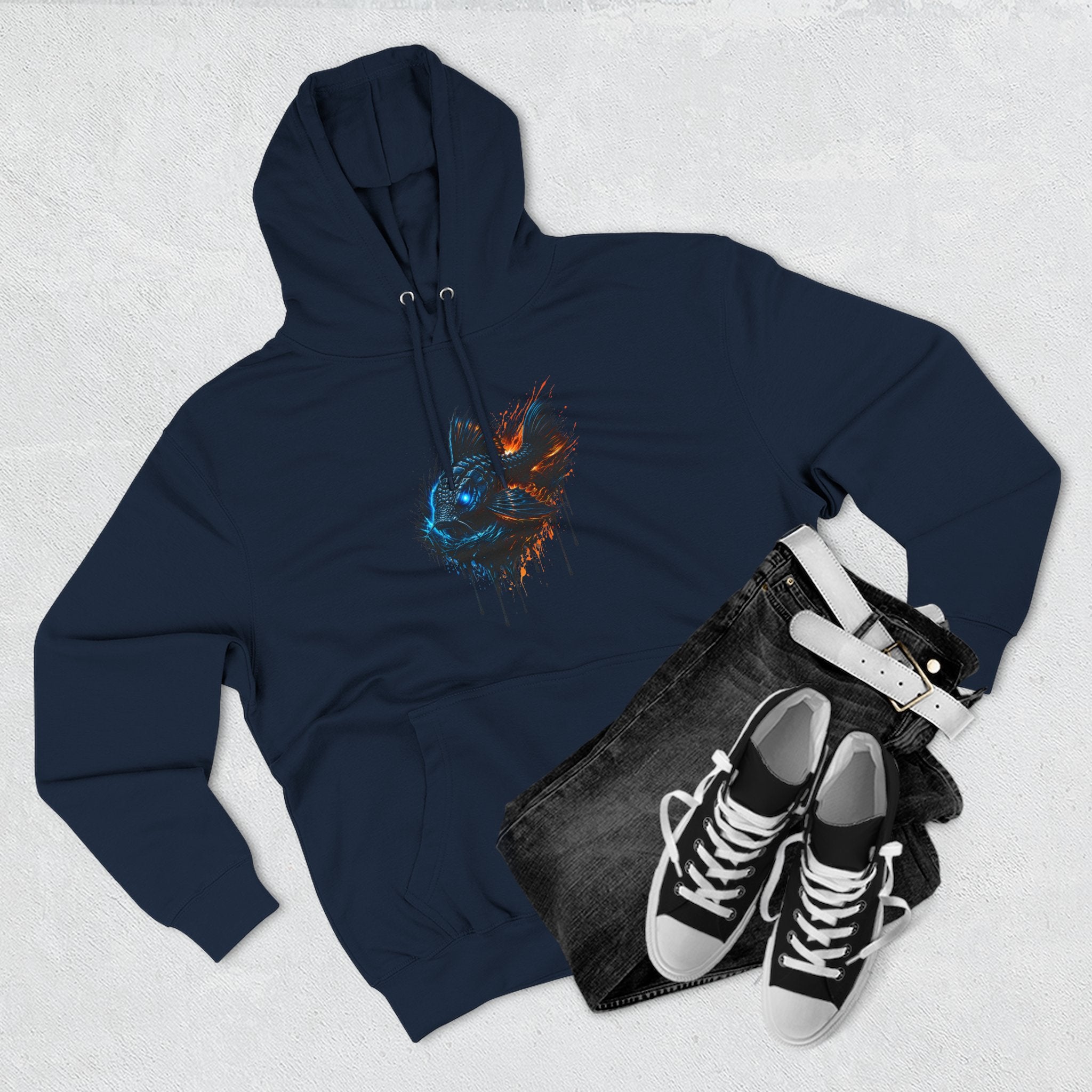 Armored Pleco L-185 – Premium Fleece Hooded Sweatshirt