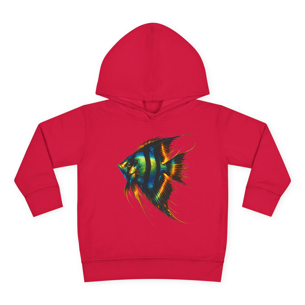 Toddler Hoodie with Colorful Angelfish Graphic