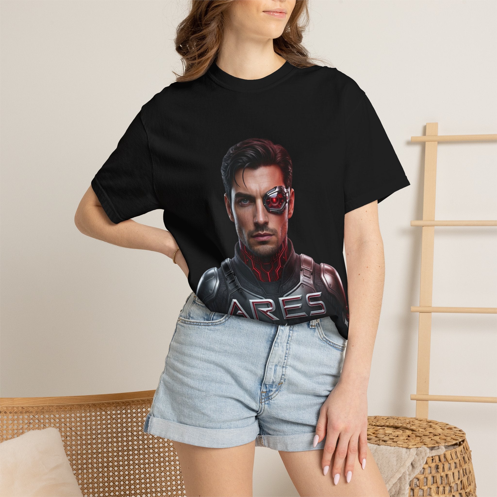 Ares Cyborg Portrait T-Shirt