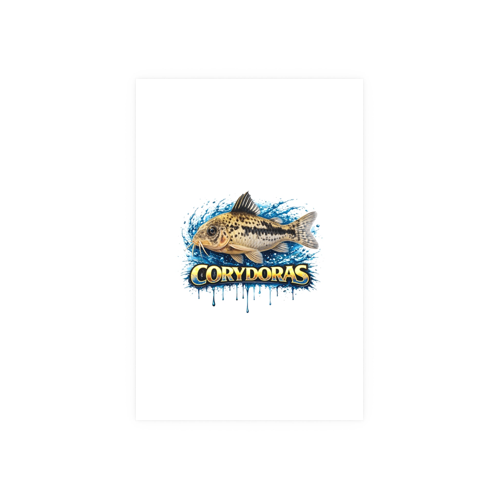 Corydoras Fish Poster — Decorative Aquarium Art Print (Satin/Matte)