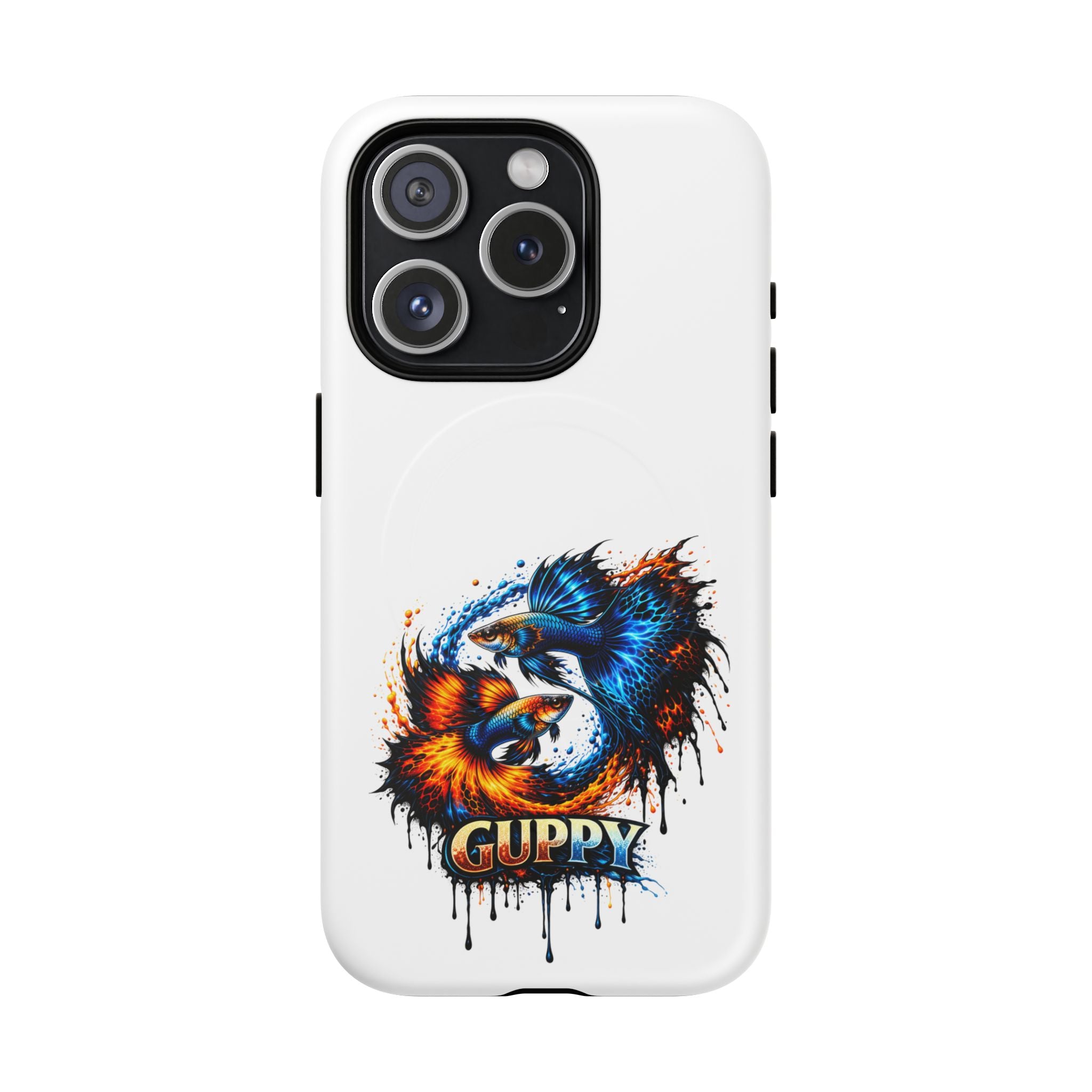 Fire & Ice Guppy – "Neon Flare" Magnetic Impact Case