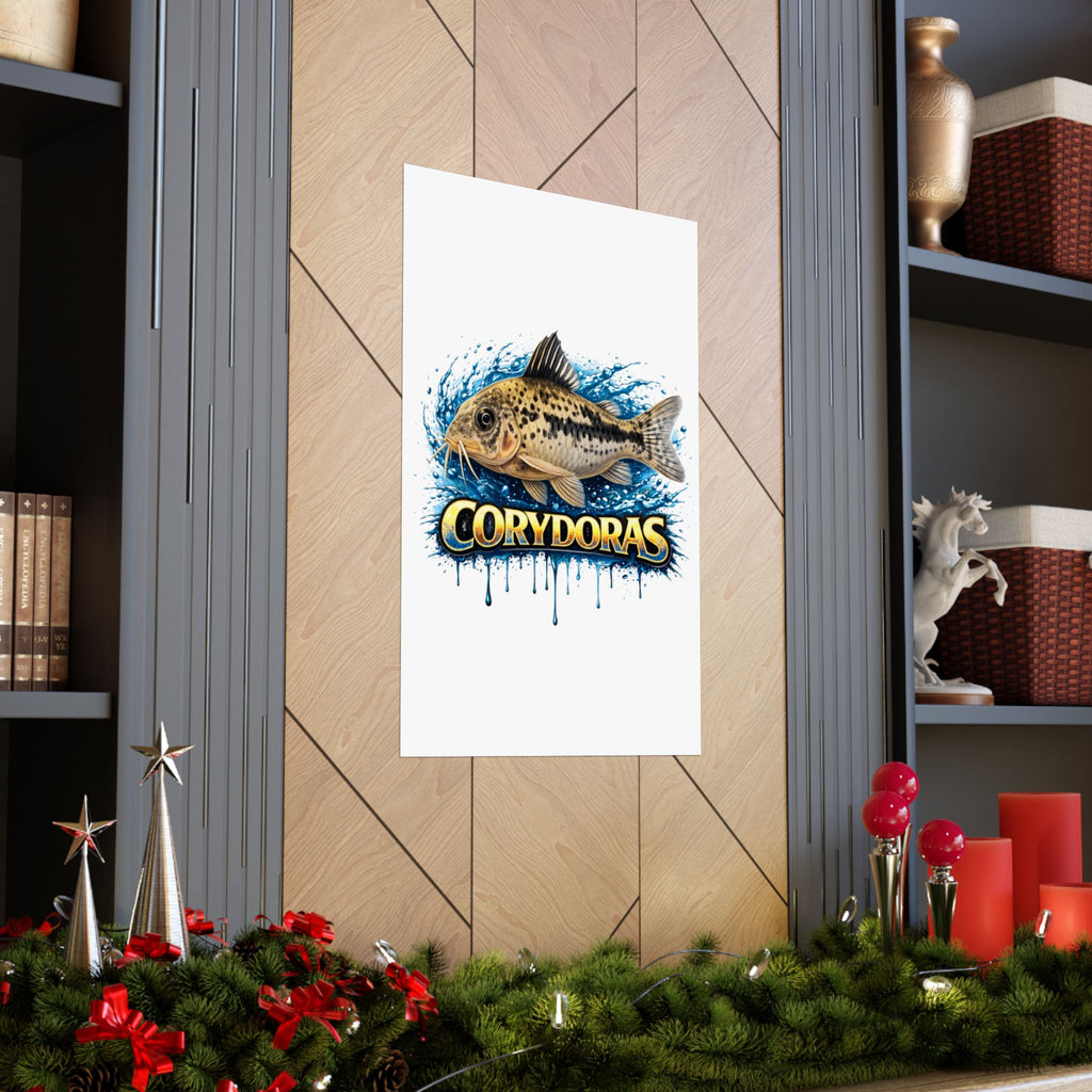 Corydoras Fish Matte Poster — Aquarium Lover Wall Art
