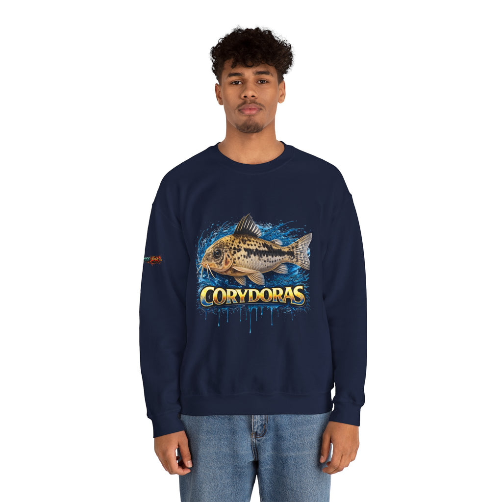 Peppered Corydoras Fish Crewneck Sweatshirt – Aquatic Aquarium Lover Tee
