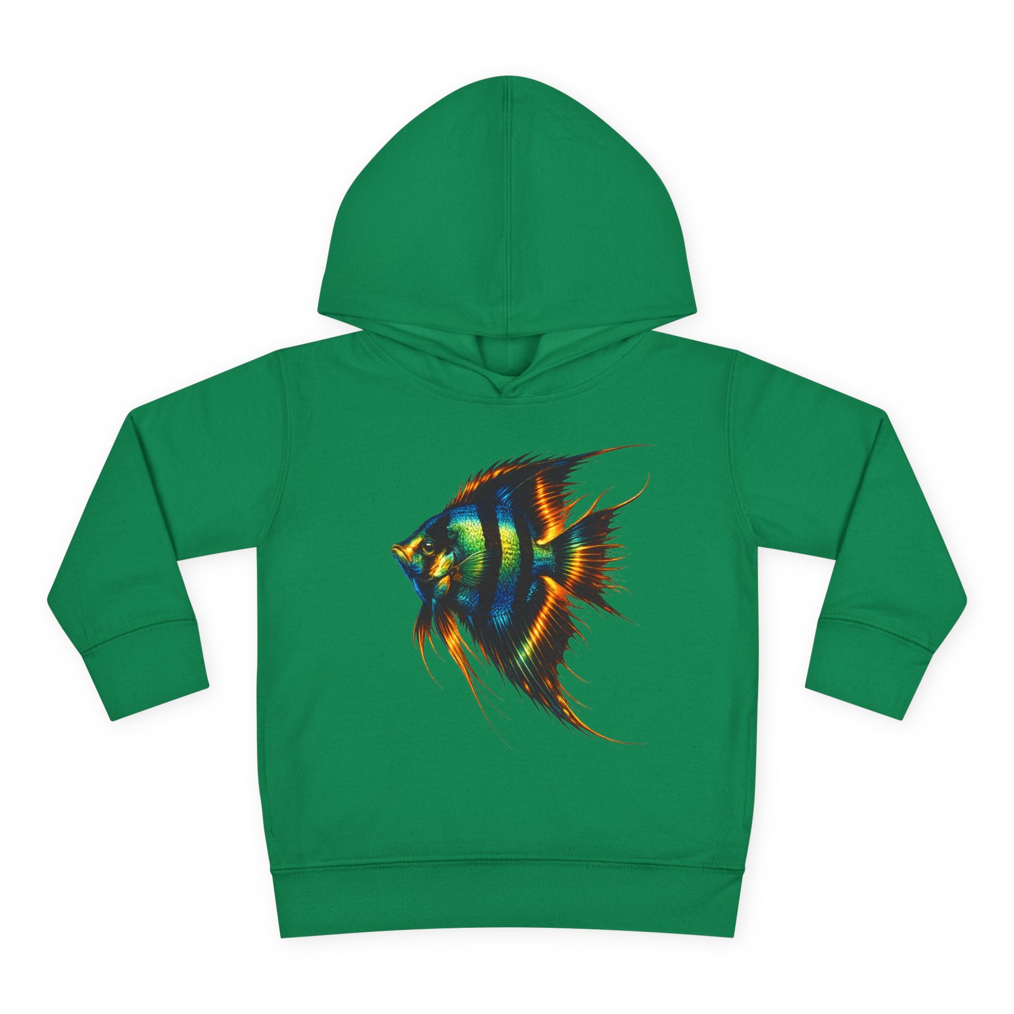 Toddler Hoodie with Colorful Angelfish Graphic
