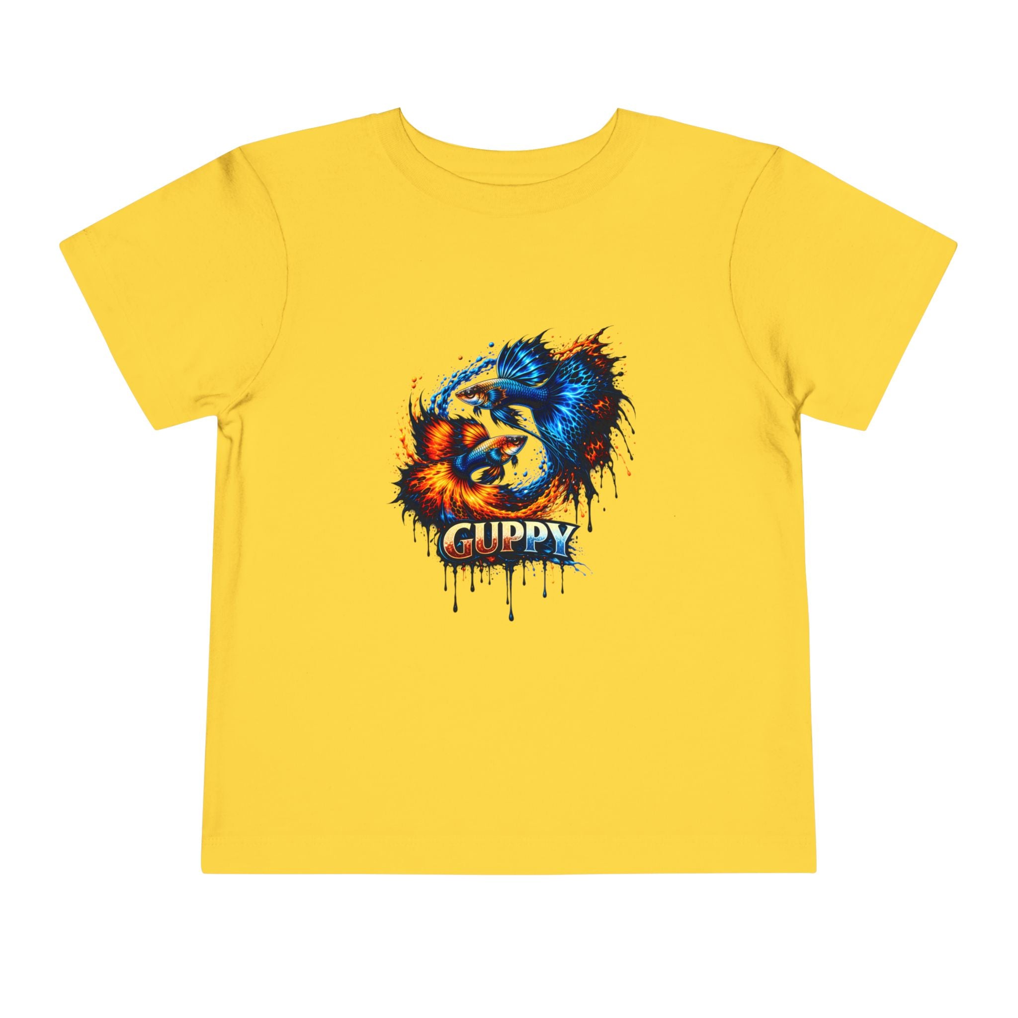 Fire & Ice Guppy – Toddler "Neon Flare" Premium Tee