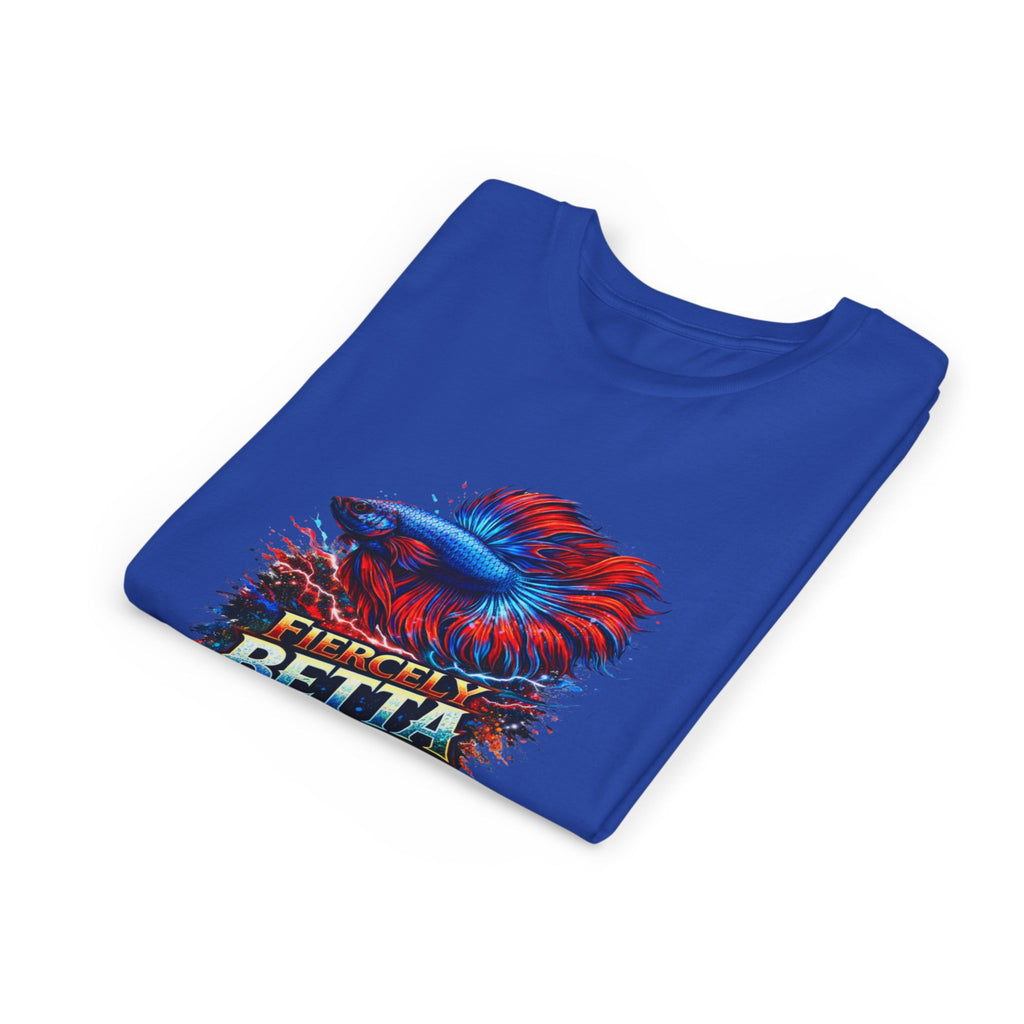 Fiercely Betta Youth Tee - Colorful Betta Fish Graphic Shirt