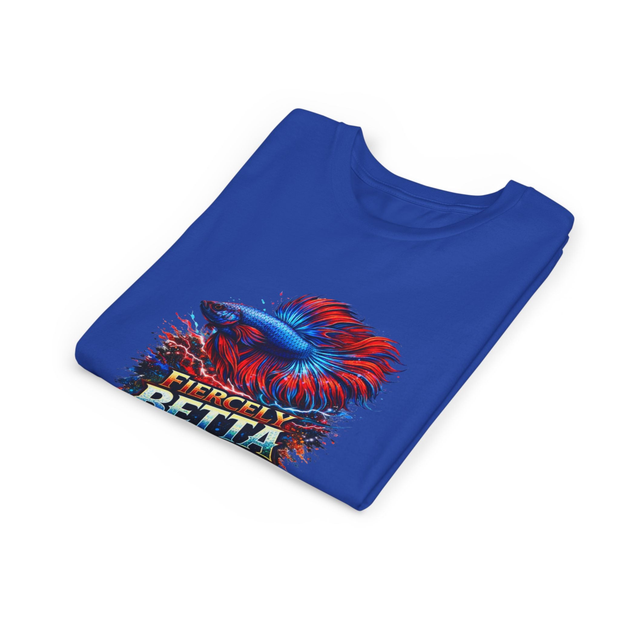 Fiercely Betta Youth Tee - Colorful Betta Fish Graphic Shirt