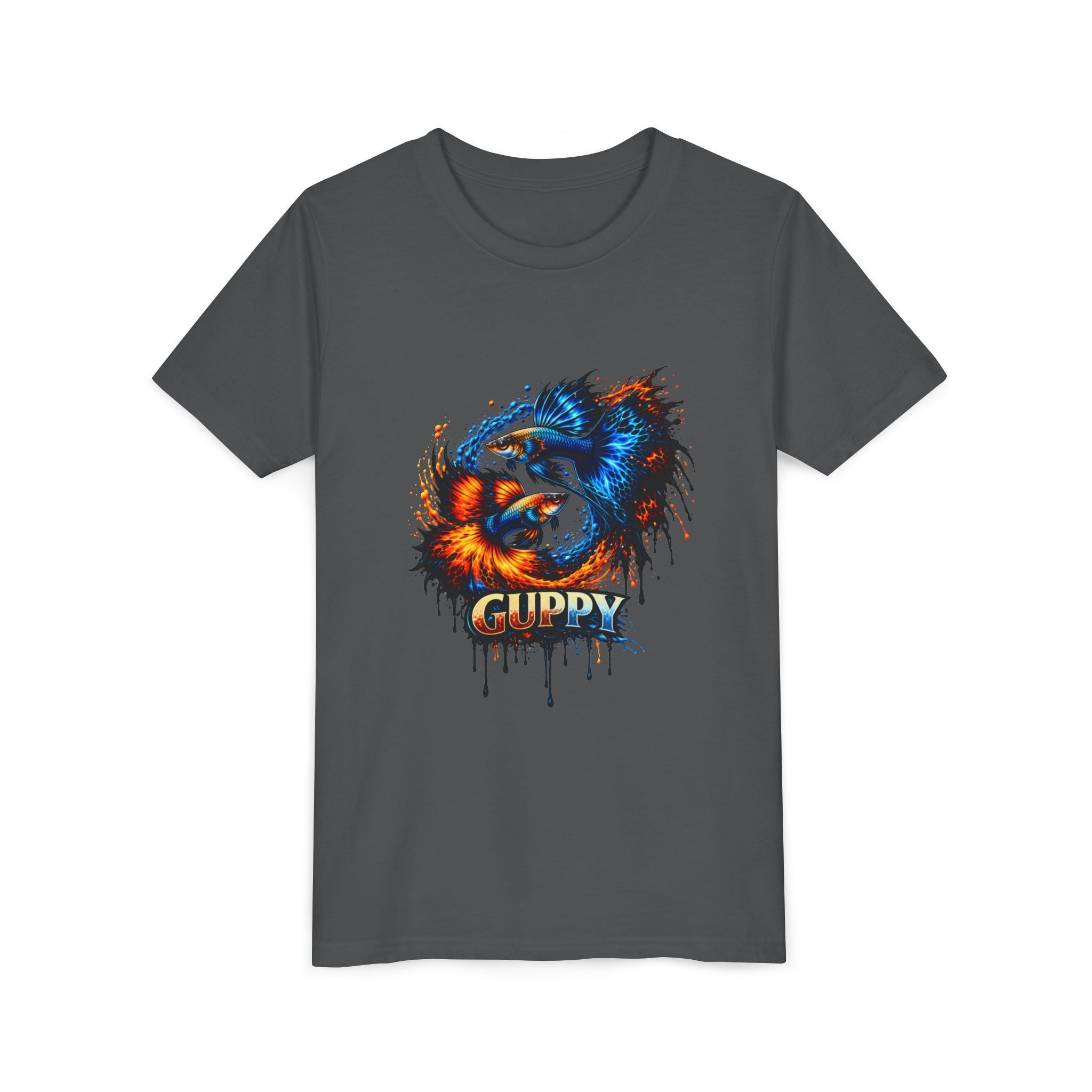 Fire & Ice Guppy – Youth "Neon Flare" Premium Tee