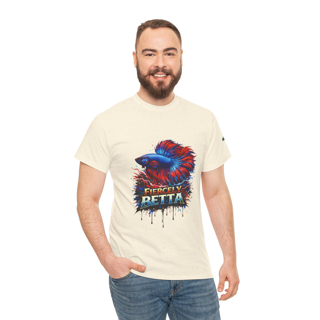 Betta Fish T-Shirt — Fiercely Betta Colorful Aquarium Fish Tee