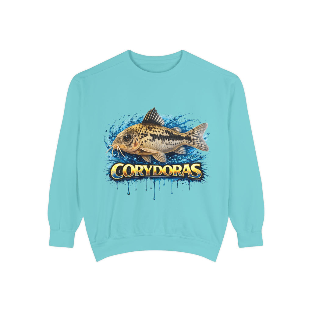 Corydoras Fish Sweatshirt — Aquatic Aquarium Catfish Graphic Crewneck