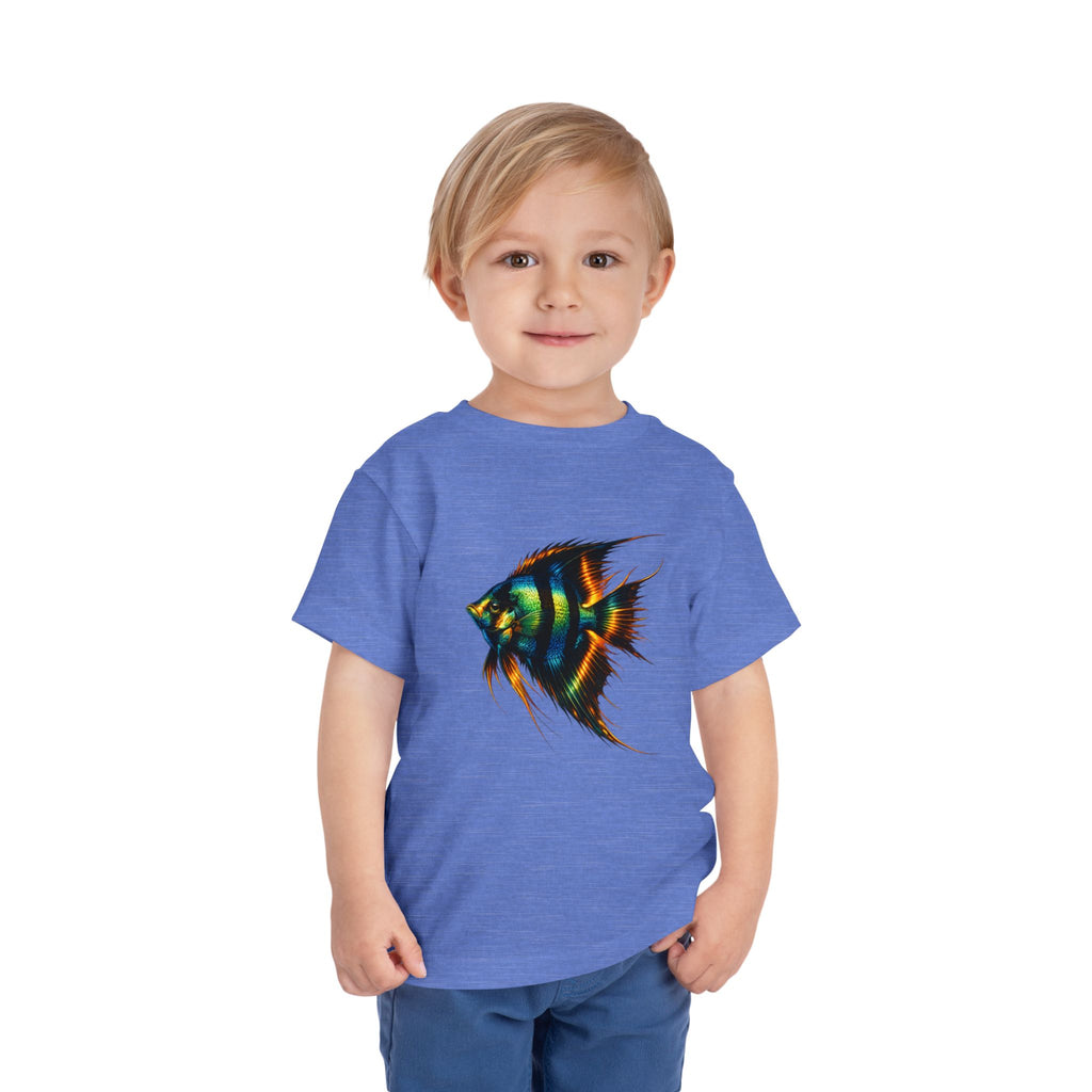 Toddler Tee - Colorful Aquarium Angelfish Graphic Shirt