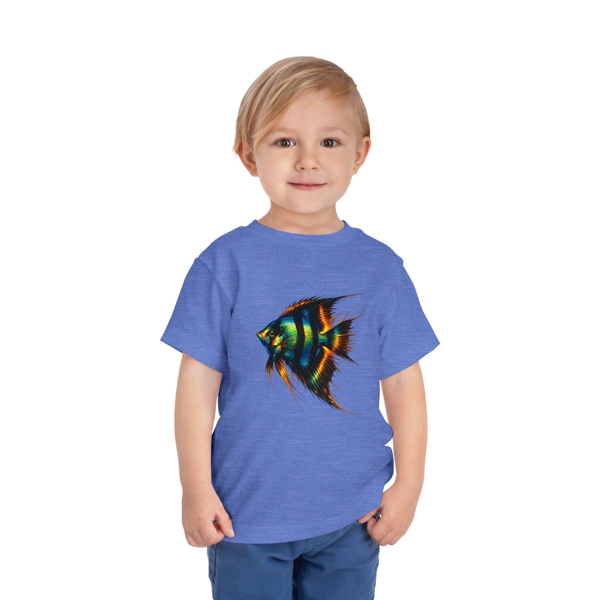 Toddler Tee - Colorful Aquarium Angelfish Graphic Shirt