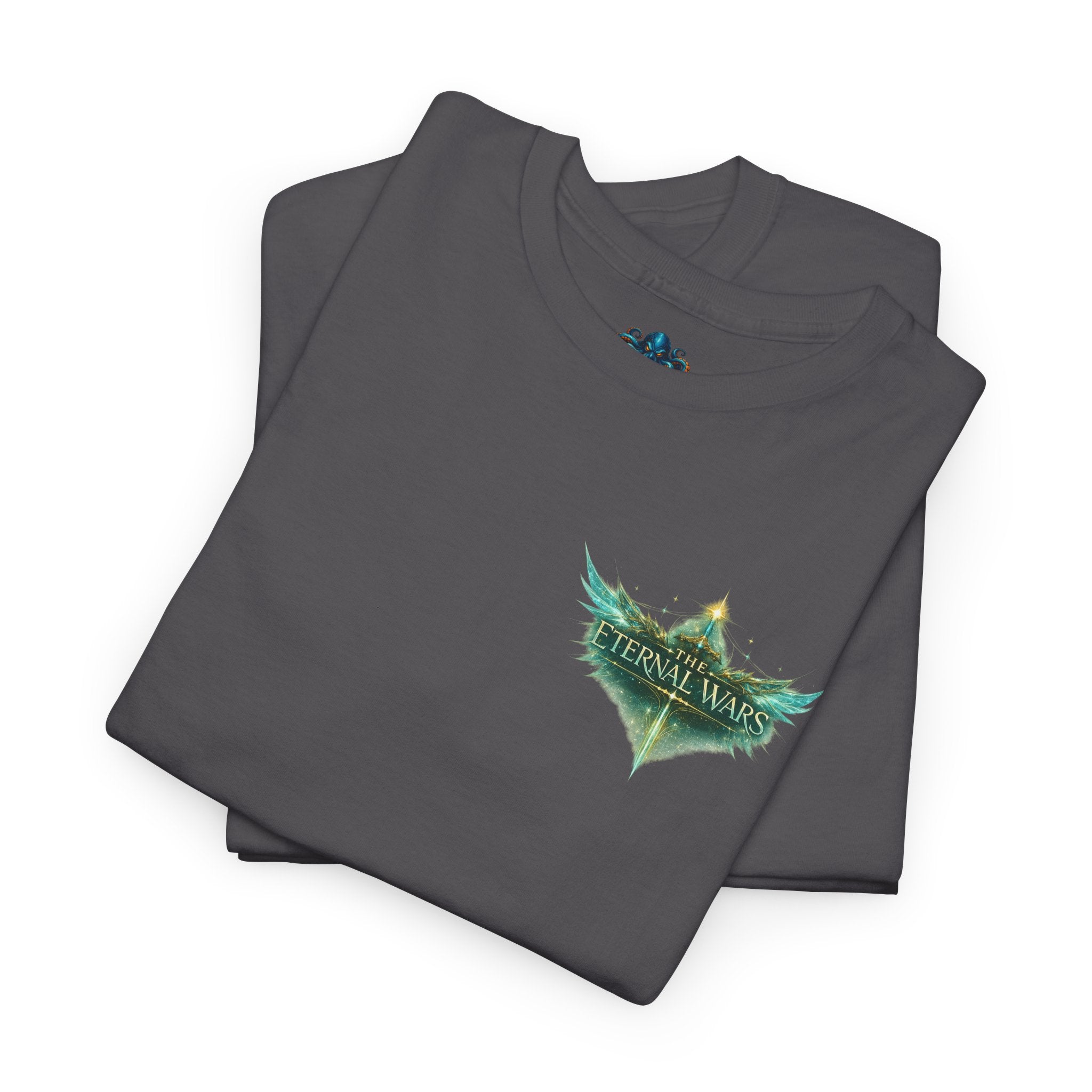 T-Shirt — Nature Warrior Graphic Tee with Man and Dog Illustration