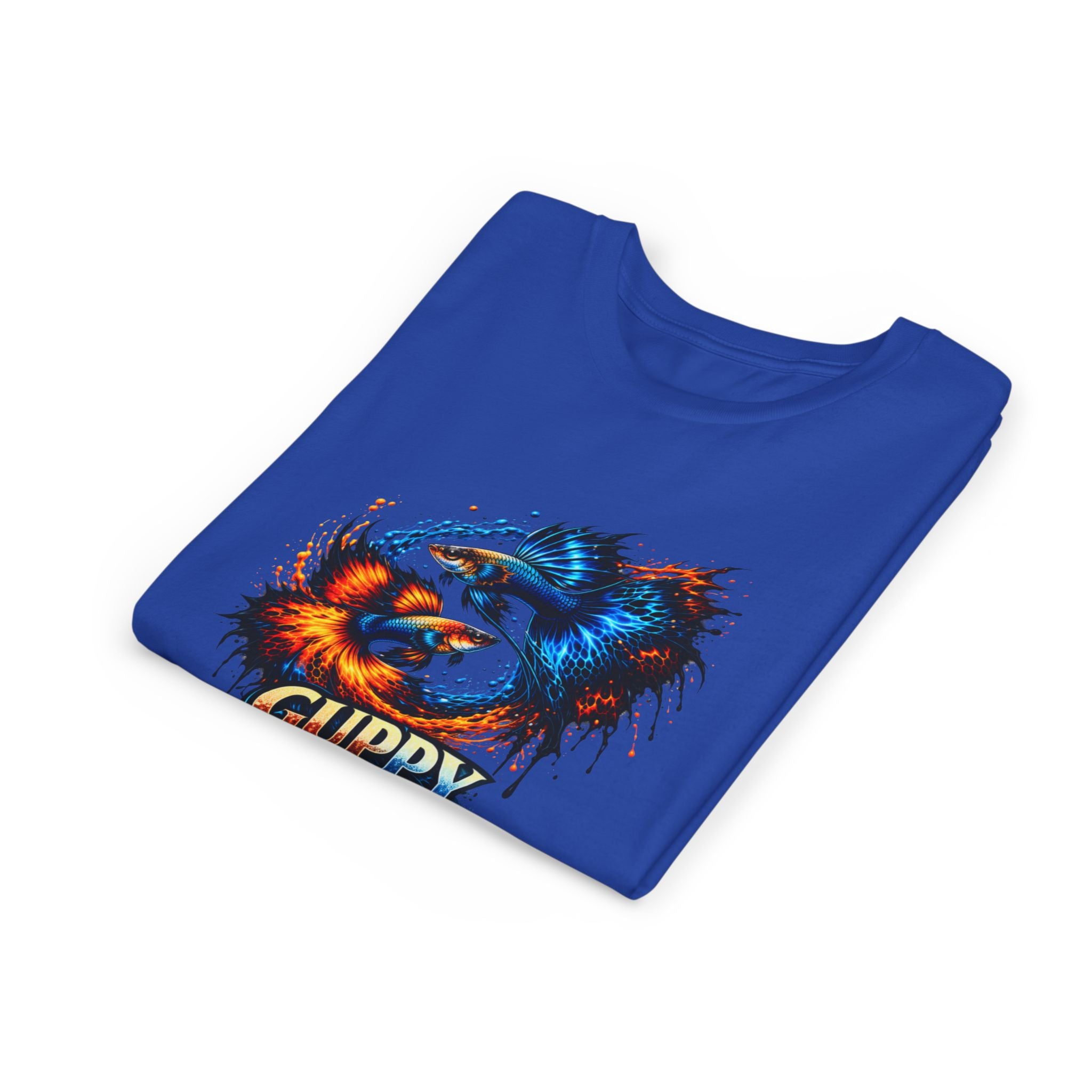Fire & Ice Guppy – Youth "Neon Flare" Premium Tee