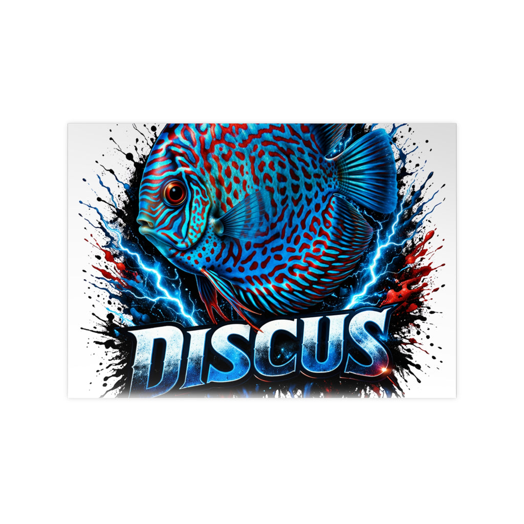 Discus Fish Photopaper Poster – Vibrant Aquarium Wall Art