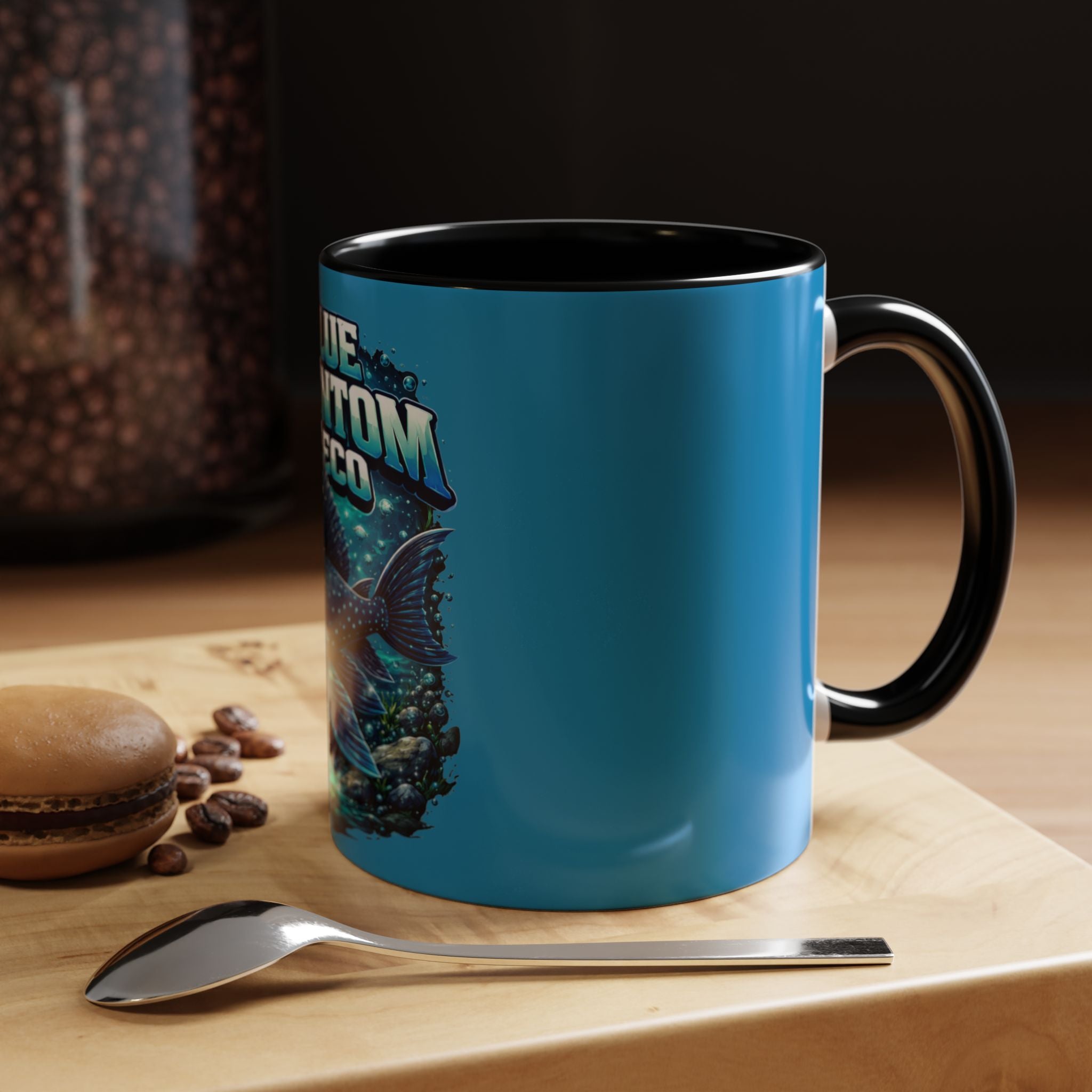 Blue Phantom Pleco Accent Coffee Mug – Aquarium Fish Lover Gift (11/15oz)