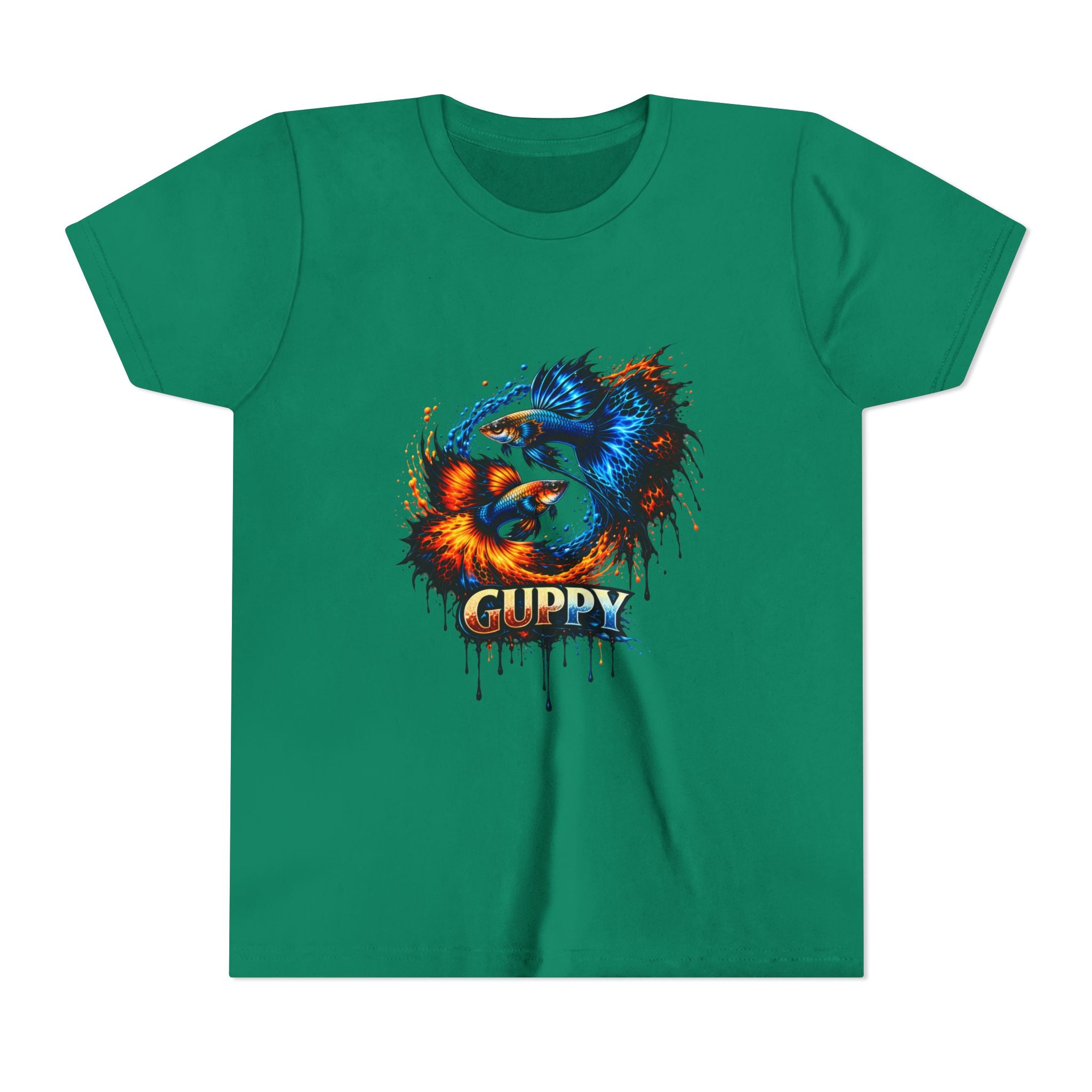 Fire & Ice Guppy – Youth "Neon Flare" Premium Tee