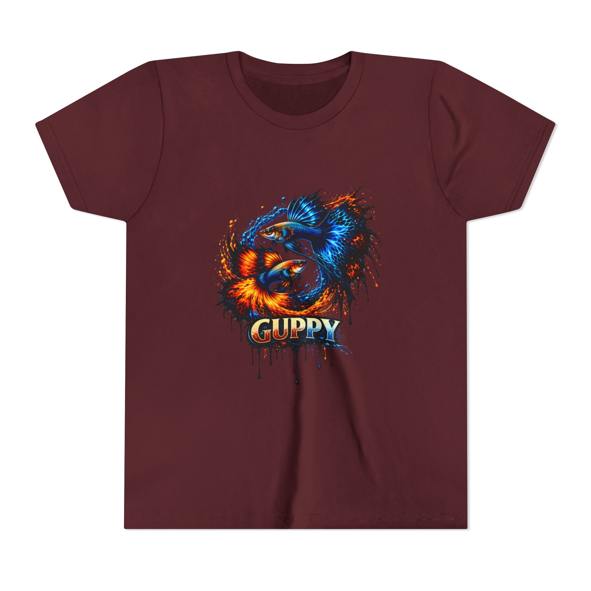 Fire & Ice Guppy – Youth "Neon Flare" Premium Tee