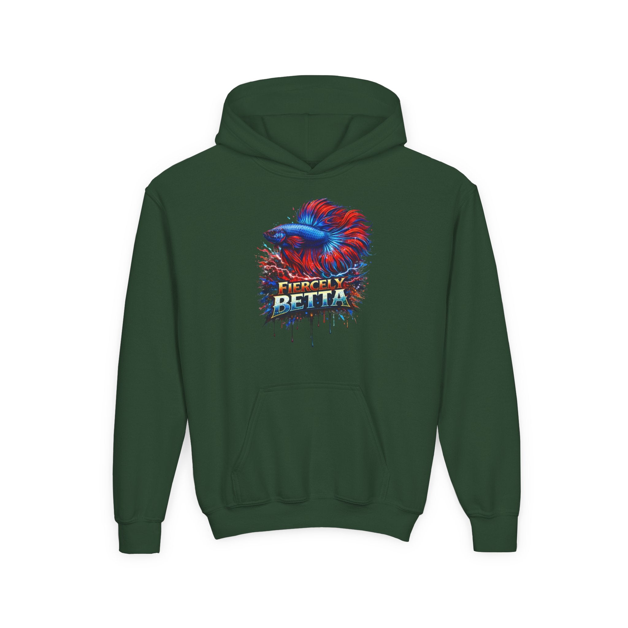 Fiercely Betta – Kids "Neon Flare" Fleece Hoodie