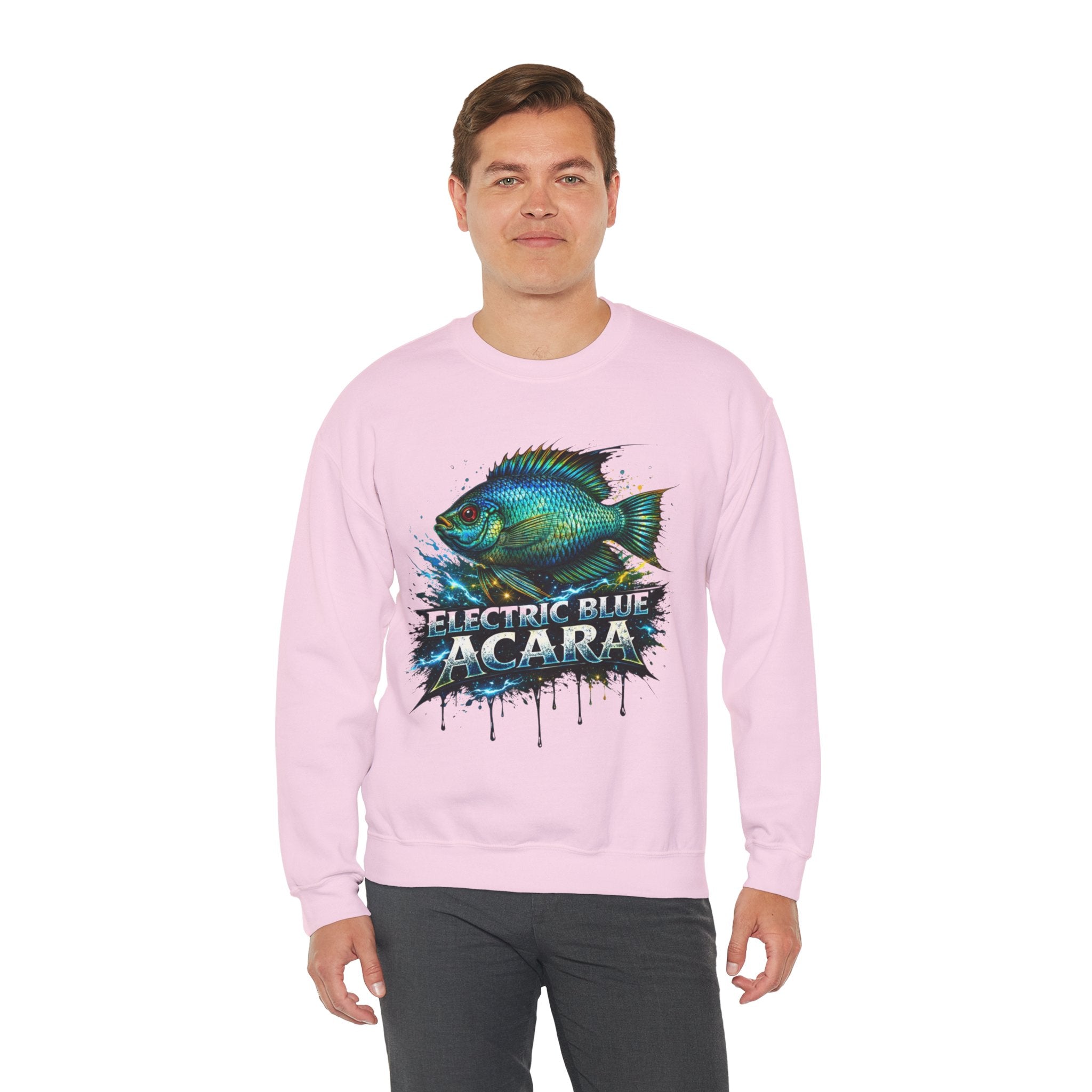 Electric Blue Acara – Heavy Blend™ Crewneck Sweatshirt
