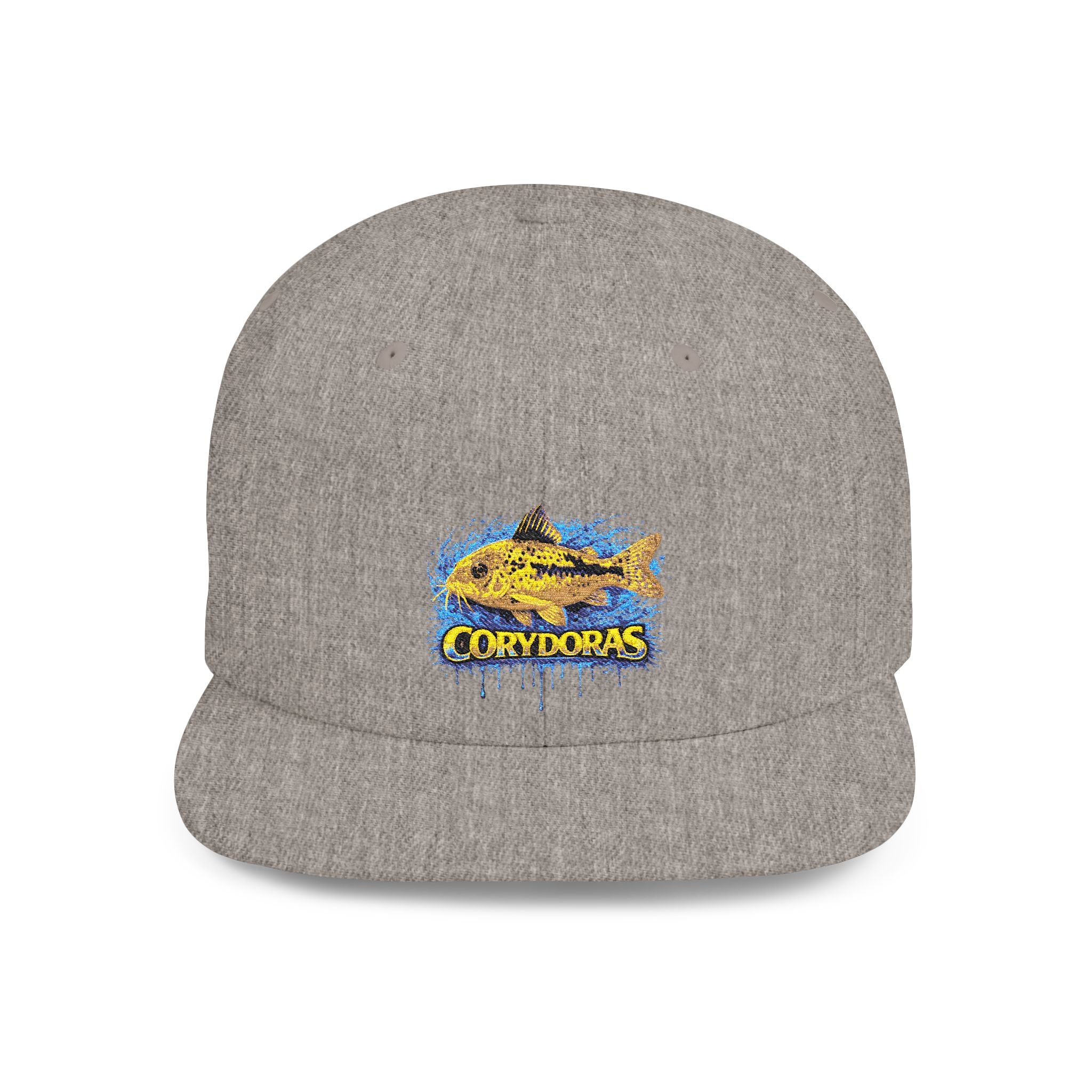 Corydoras Catfish Splash Flat Bill Snapback Hat