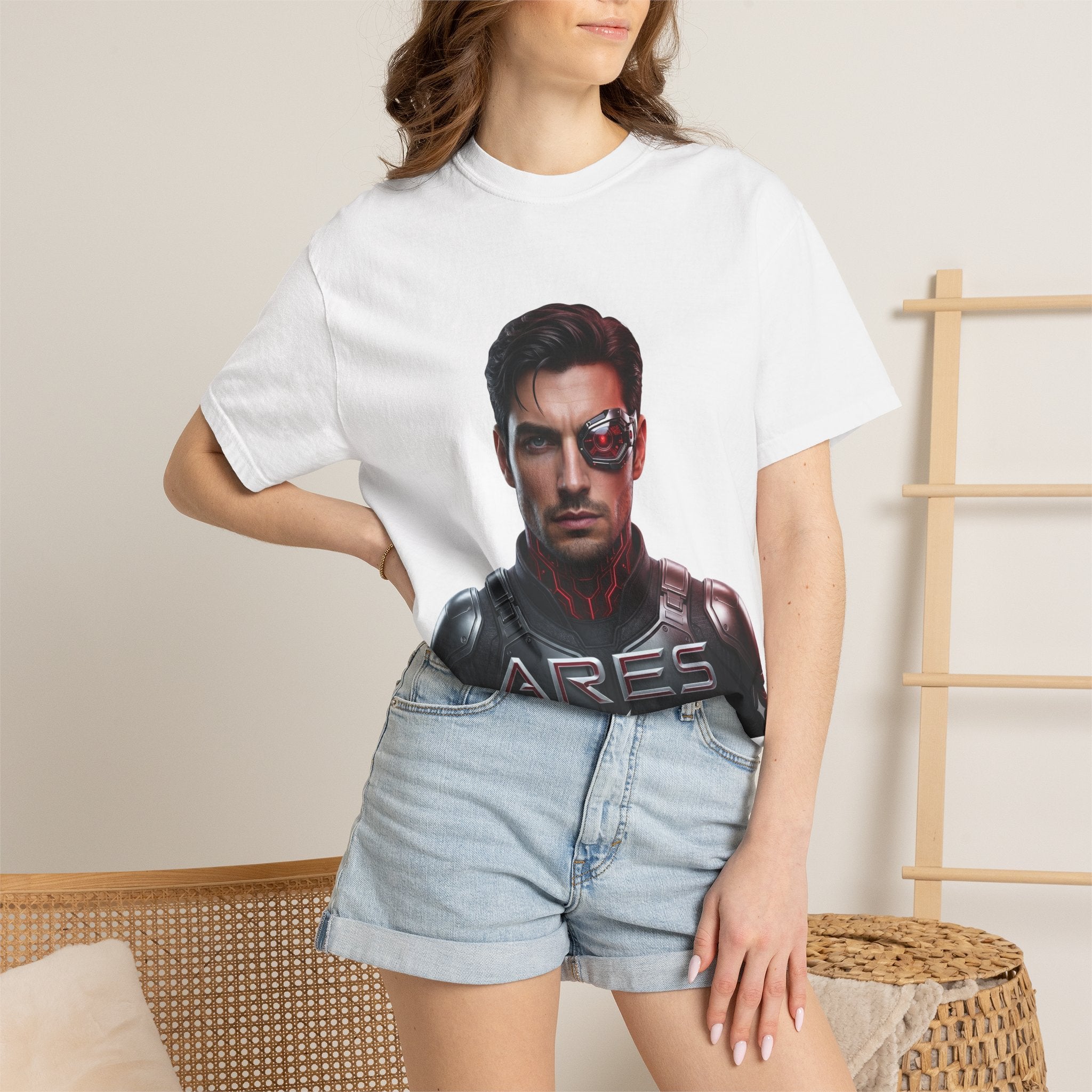 Ares Cyborg Portrait T-Shirt