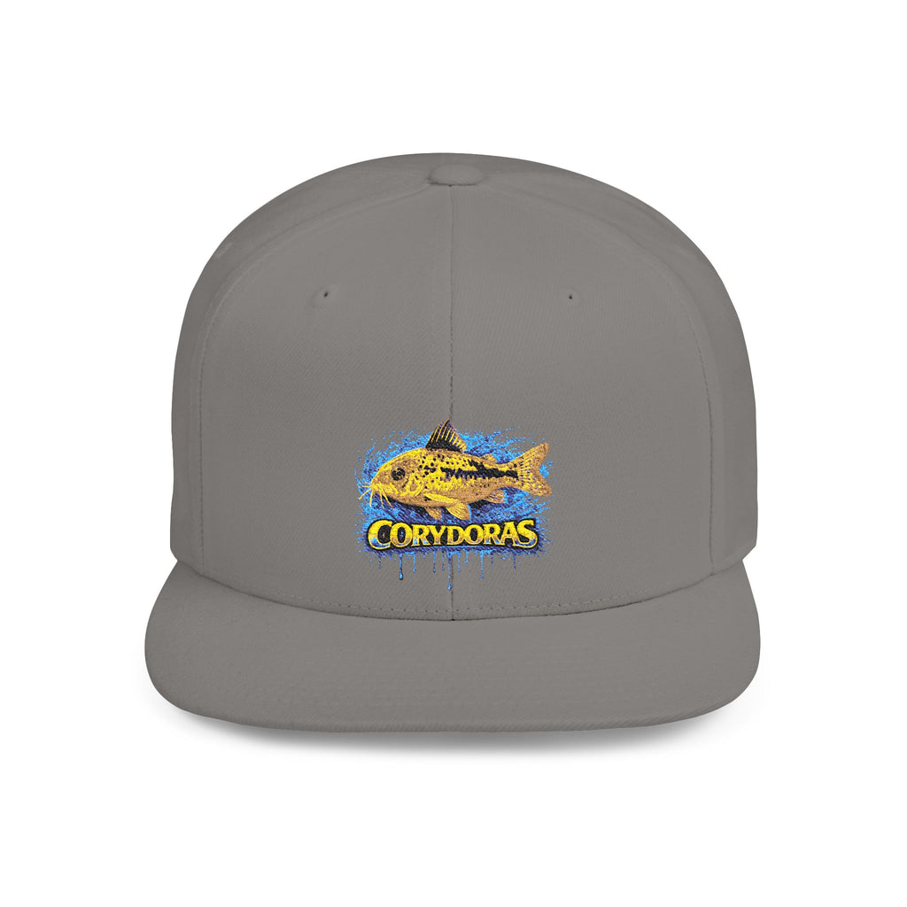 Corydoras Catfish Splash Flat Bill Snapback Hat