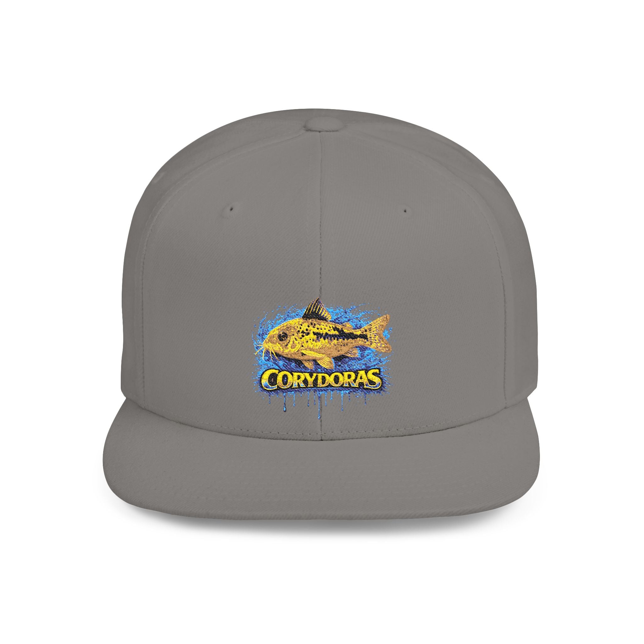 Corydoras Catfish Splash Flat Bill Snapback Hat