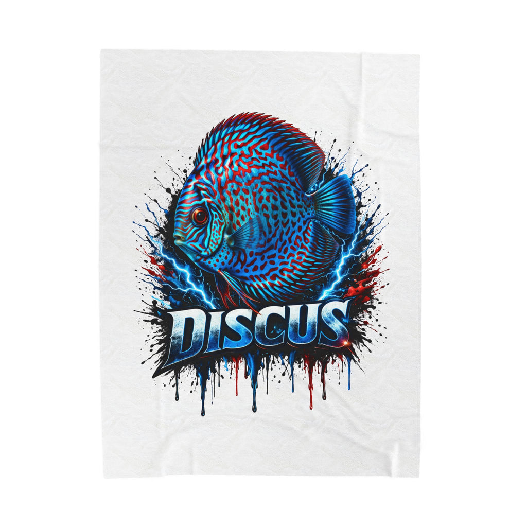 Electric Discus – Premium "Lightning" Velveteen Blanket