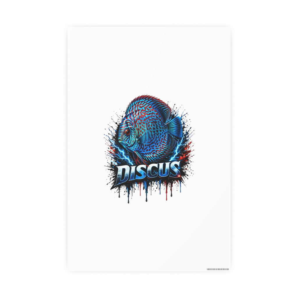 Discus Fish Art Poster — Vibrant Aquarium Wall Print